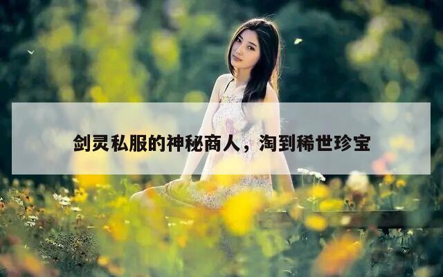 剑灵私服的神秘商人，淘到稀世珍宝