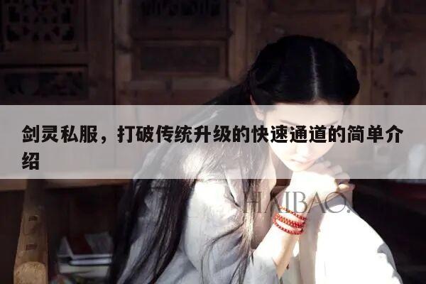 剑灵私服，打破传统升级的快速通道的简单介绍