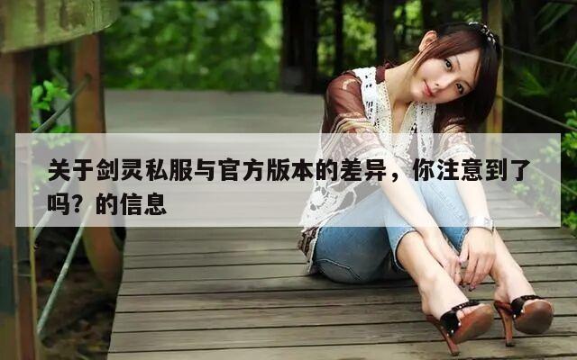 关于冒险岛私服与官方版本的差异，你注意到了吗？的信息