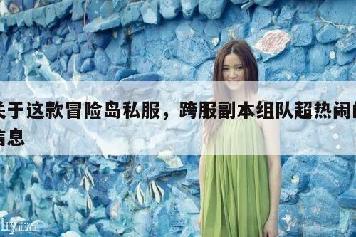 关于这款冒险岛私服，跨服副本组队超热闹的信息