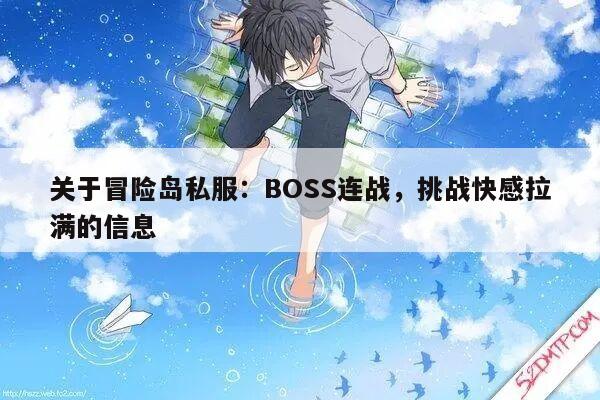 关于冒险岛私服：BOSS连战，挑战快感拉满的信息