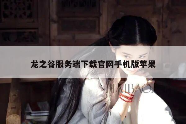 龙之谷服务端下载官网手机版苹果